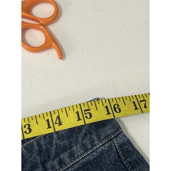 Liz Claiborne Woman’s Jeans Trouser Fit Size 12 Blue Denim 100% Cotton Wide Leg - Picture 4 of 9